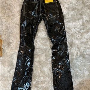 WHEN SMOKE CLEARS LEATHER PANTS